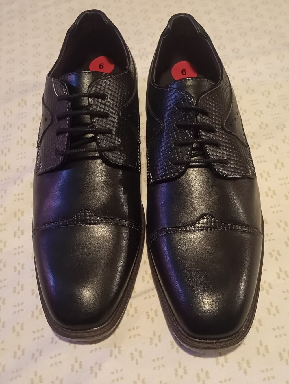 Stacy Adams Black Raiden Cap Toe Oxford Dress Shoes Size 6M NWOT Never Worn